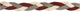 Maroon White and Grey Headband