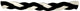 Black and white Non Slip Braided Athletic Sports Headband with silicone grip