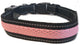 Light Pink Solar Charging LED Dog Collar