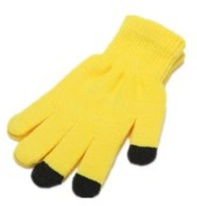 Yellow Touchscreen cloth glove