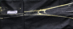 Black & yellow headband / bandana showing text "It is obtainable”.
