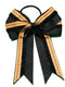 Cheer Ponytail Bow – Softball yellow and black