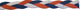 Royal Blue, Orange, and White Non Slip Braided Athletic Sports Headband with silicone grip