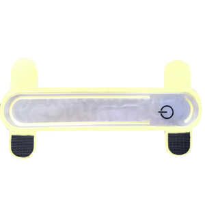 Yellow LED Velcro Cover to light up dog collars, pet collars, or even a backpack strap