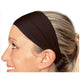 Jet Black Sweat Absorbing Stretch Athletic Sports Headband