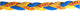 Blue, Yellow, Softball seam braided non slip athletic sports headband