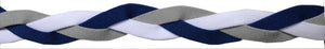Navy blue grey and white headband