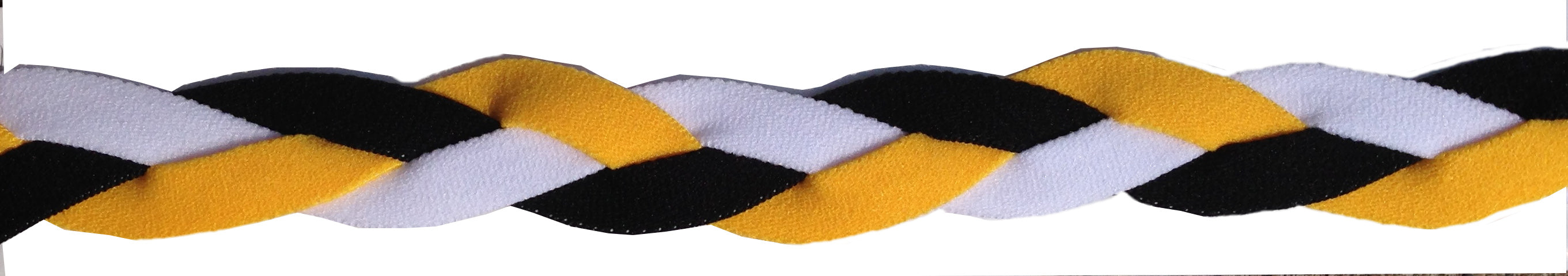 Black yellow and white headband