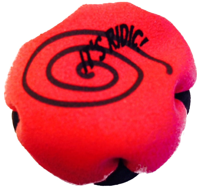 Red and Black 2-panel Sand Hacky Sack