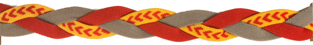 Red Grey and softball seam headband