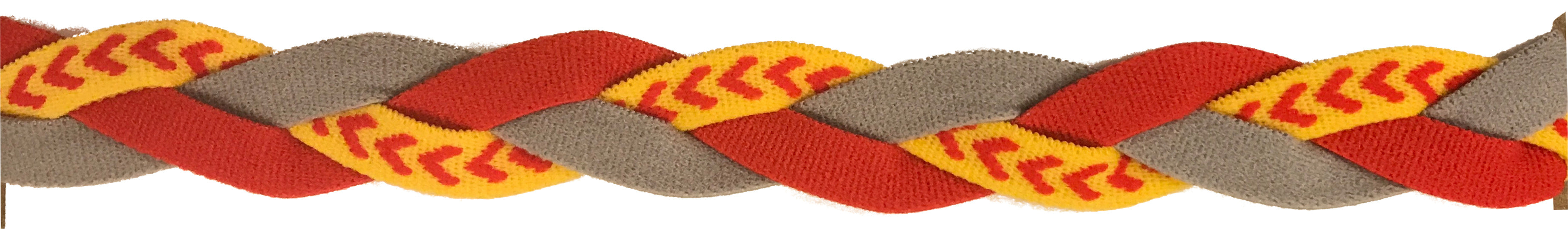 Red Grey and softball seam headband