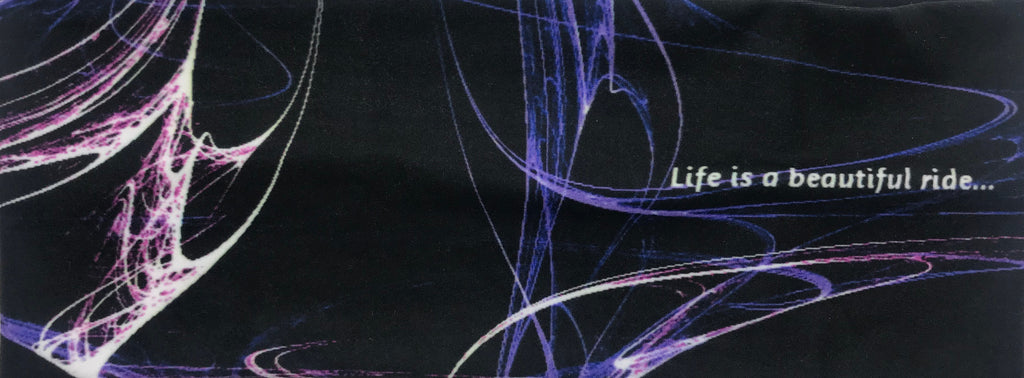 Inspiring biker / riding headband - Life is a beautiful ride