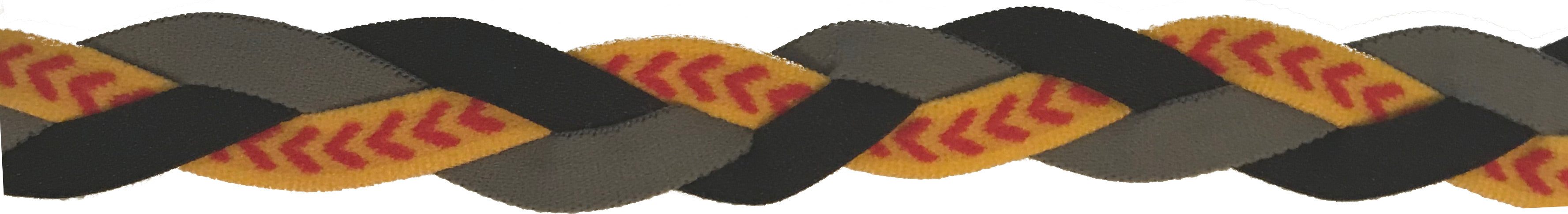 Non-slip braided sports headbands