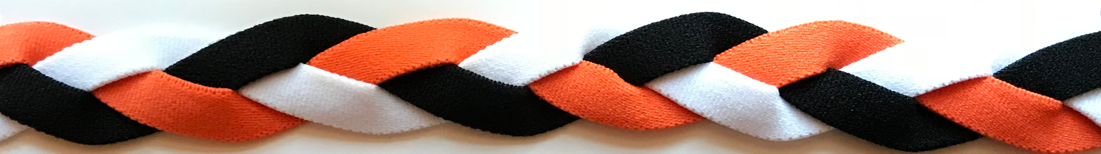 Black Orange and White Headband