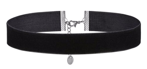 Black Velvet Choker Collar Necklace