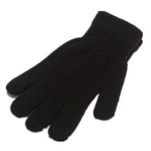 Men's Black touch screen / texting gloves