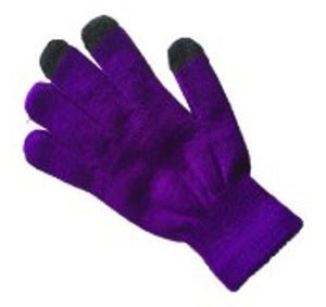 Purple Touchscreen cloth glove