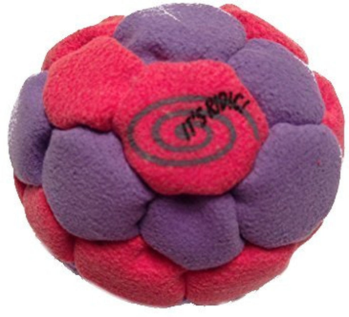 Red and Purple 32-panel Sand Hacky Sack