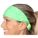 Light Green and Yellow Sweat Absorbing Stretch Athletic Sports Headband