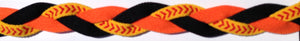 Black Orange and Softball seam headband