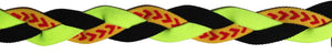 Black Neon Yellow and Softball seam headband