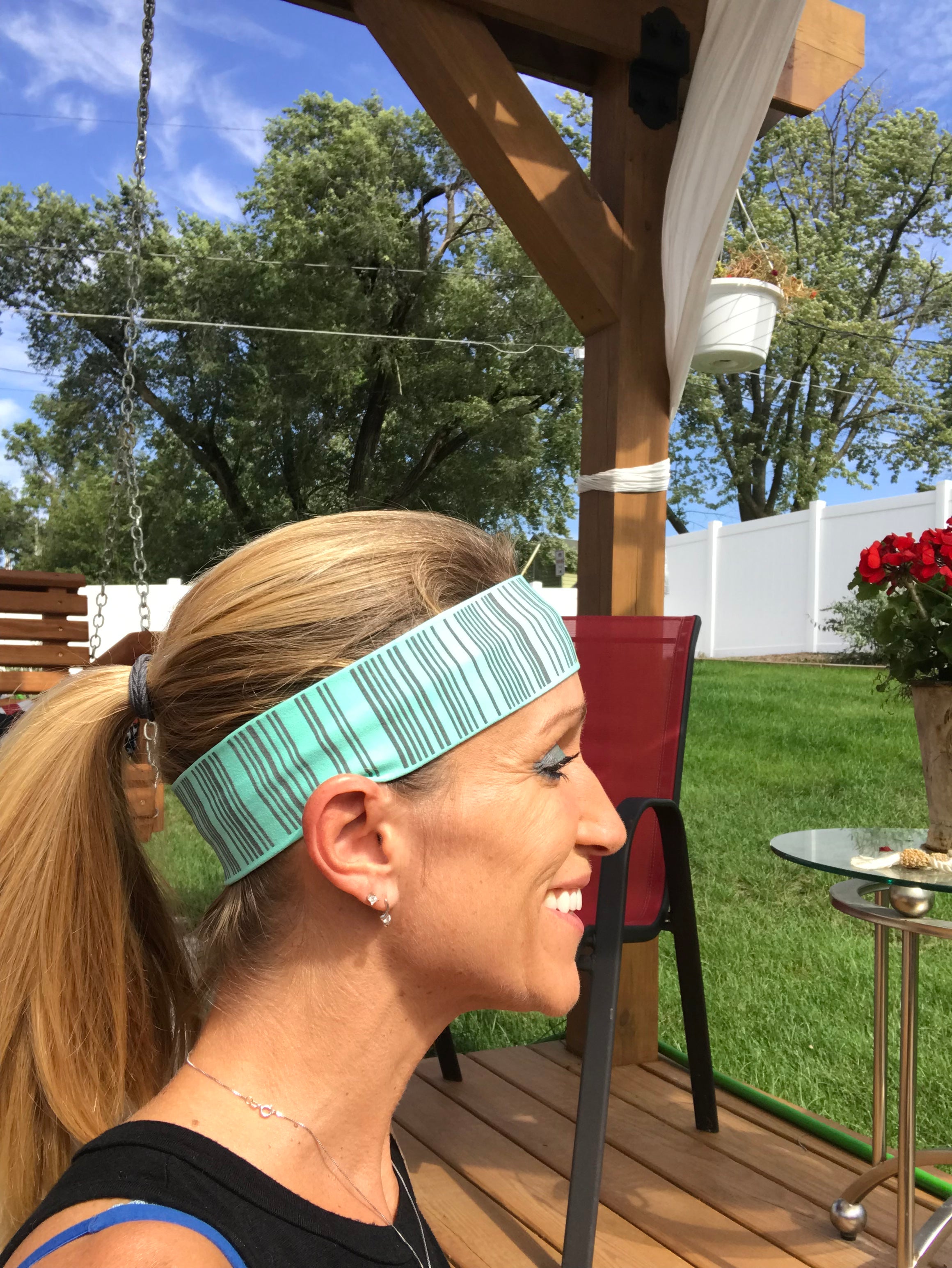 IT'S RIDIC! No Slip Grip/Non-Slip Sports/Athletic Nylon Wide Sports Headband and sweatband