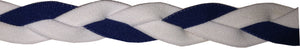 Navy blue and white headband
