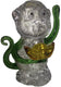 Green Crystal Monkey Figurine - Based on folklore; the crystal monkey makes the perfect gift for a baby shower