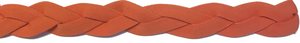 Orange non slip athletic headband with silicone grip.