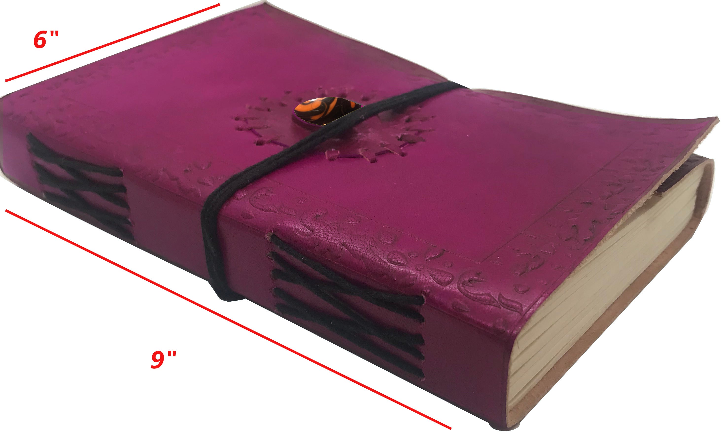 Leather Journal - Handmade Antique Writing Notebook- Daily Notepad, Art Sketchbook or Travel Diary for Men & Women