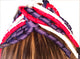 Cheer Ponytail Ribbon –red white and blue