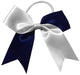 Cheer Ponytail Bow – royal blue and white