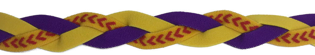 Non-slip braided sports headbands