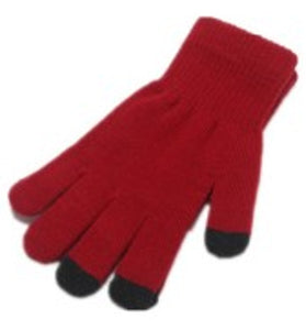 Dark Red Touchscreen cloth glove