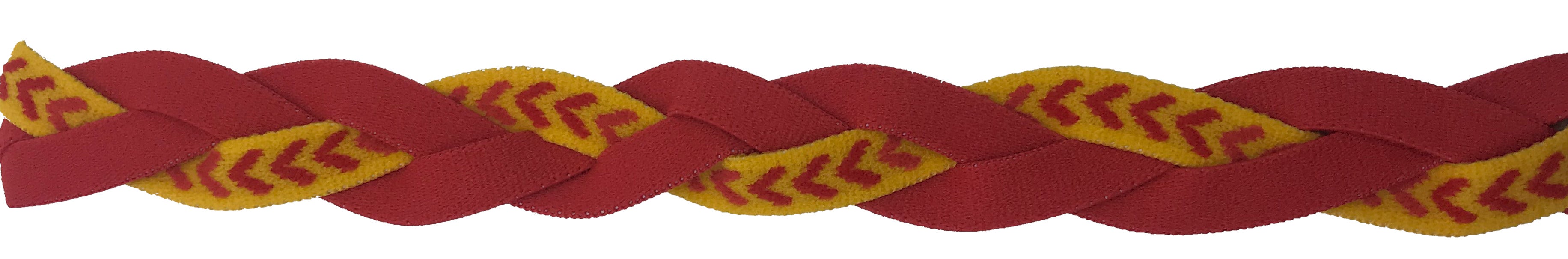 Non-slip braided sports headbands