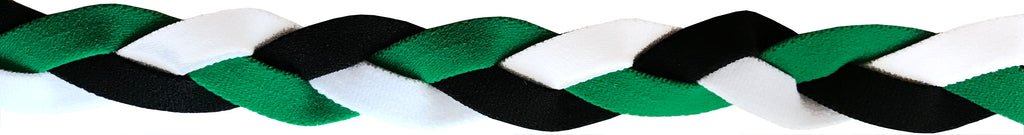 Green White and Black Headband
