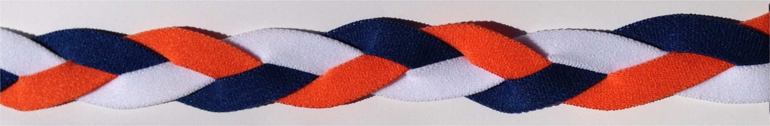 White navy blue and orange headband