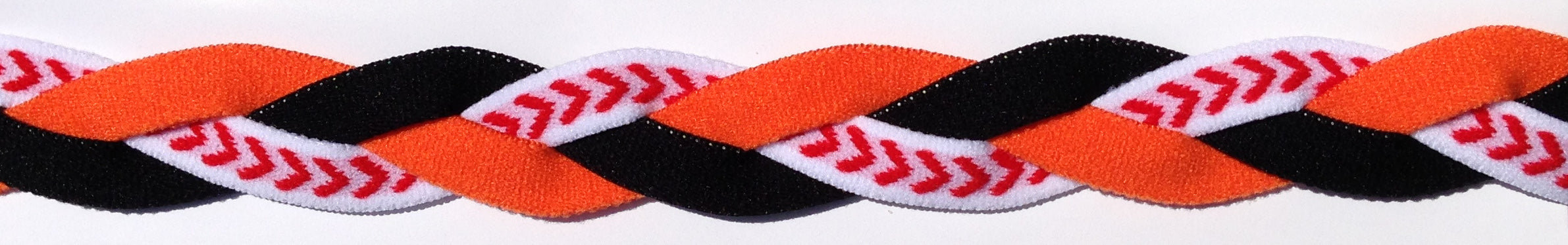 Black Orange and baseball seam headband