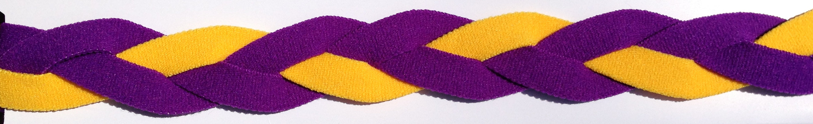 Navy blue yellow and softball seam headband
