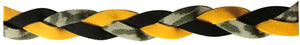 Camouflage, Black, Yellow braided non slip athletic sports headband