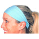 Light Acid Blue Sweat Absorbing Stretch Athletic Sports Headband
