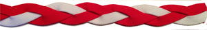 Red and white headband