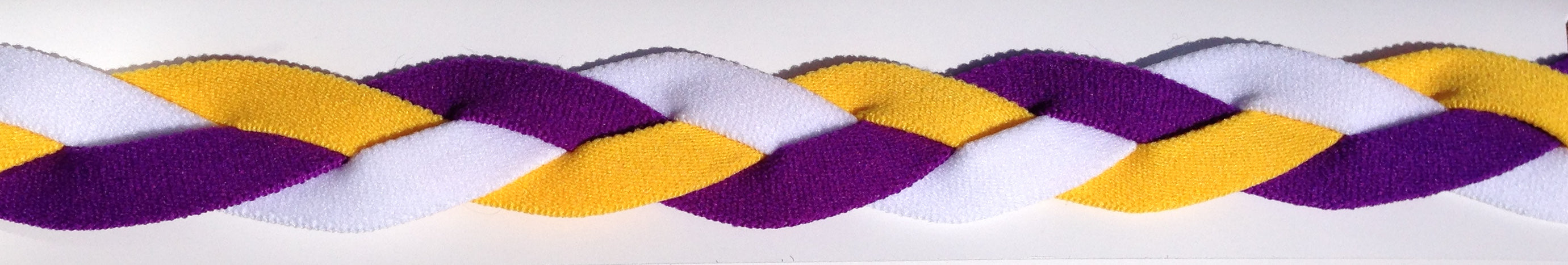 White purple and yellow headband